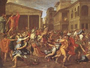 Nicolas Poussin The Rape of the Sabines (mk05)